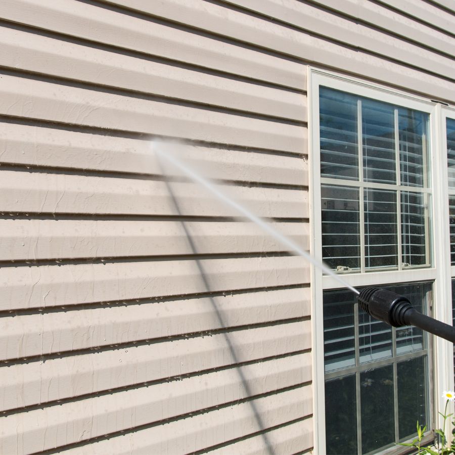 In our mission to maintain a pristine and safe environment, we employ a unique Softwash technique that effectively cleans exterior surfaces without causing harm. 